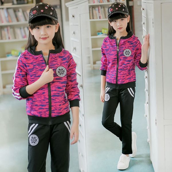 wear girl's suit 2020 new korean version of medium and large children's wear children's long sleeve sports two-piece set
wear girl's suit 2020 new korean version of medium and large children's wear children's long sleeve sports two-piece set