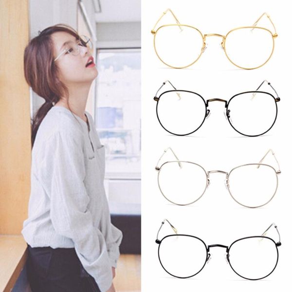 vintage men women eyeglass frame glasses round spectacles clear lens optical new 2020, Black
vintage men women eyeglass frame glasses round spectacles clear lens optical new 2020, Black