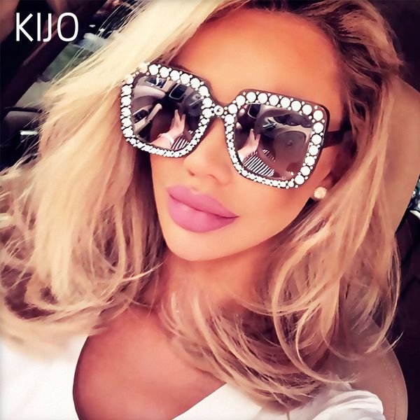 retro sunglasses rhinestone oversized sunglasses designer ladies square, White;black
retro sunglasses rhinestone oversized sunglasses designer ladies square, White;black