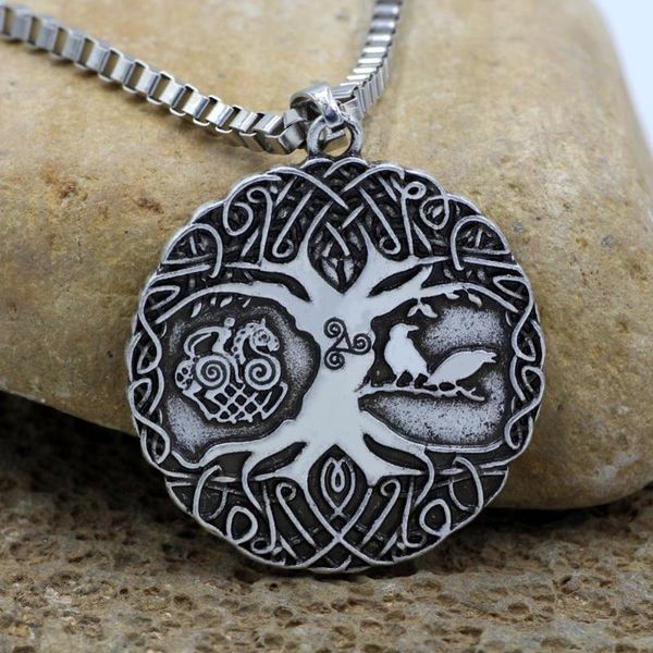 thor loki asgard horse sleipnir odin raven talisman amulet world tree of life pendant viking necklace men, Silver
thor loki asgard horse sleipnir odin raven talisman amulet world tree of life pendant viking necklace men, Silver