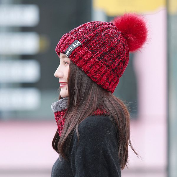 winter warm pom windproof hat 2pc warm ski cycling cap scarf set for ladies 4colors women knit beanie hat fashion, Black
winter warm pom windproof hat 2pc warm ski cycling cap scarf set for ladies 4colors women knit beanie hat fashion, Black
