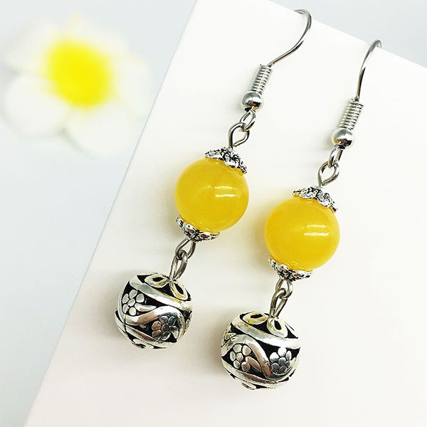 shela semi-precious natural stone yellow onyx drop earrings for women tibetan silver beads dangle fashion jewelry wholesale
shela semi-precious natural stone yellow onyx drop earrings for women tibetan silver beads dangle fashion jewelry wholesale