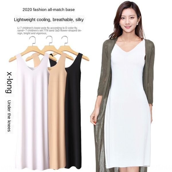 vjr1s ice silk women's long over-knee ultra-thin silky bottoming all-match skirt vest skirtsling vest skirt sleeveless nightgown with s, White
vjr1s ice silk women's long over-knee ultra-thin silky bottoming all-match skirt vest skirtsling vest skirt sleeveless nightgown with s, White