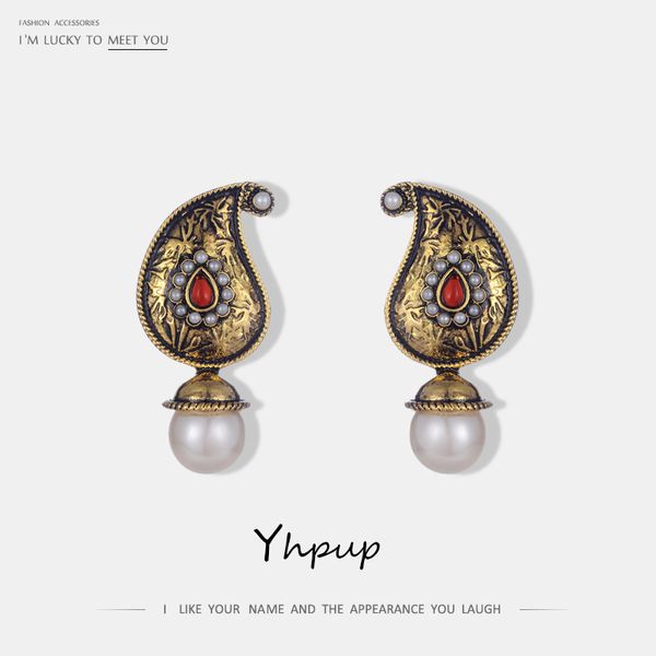 yhpup european brand noble india vintage retro antique imitation pearl drop statement earrings bijoux women party earrings gift, Silver
yhpup european brand noble india vintage retro antique imitation pearl drop statement earrings bijoux women party earrings gift, Silver