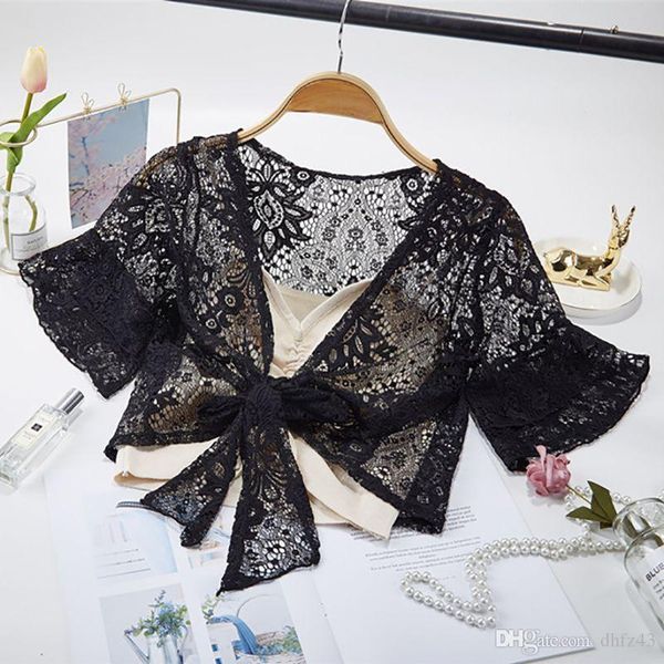 women lace hollow out short cardigan crochet shrugs for women summer long sleeve v-neck lace up cardigan shurg coat jacket, Black;brown
women lace hollow out short cardigan crochet shrugs for women summer long sleeve v-neck lace up cardigan shurg coat jacket, Black;brown