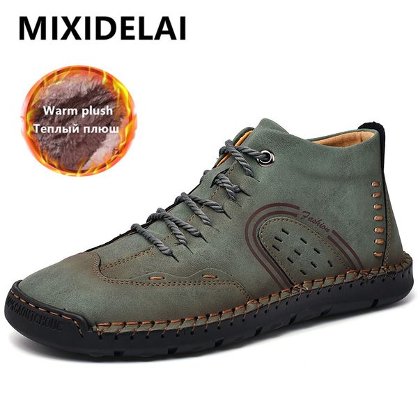 classic winter men's boots comfortable men ankle boots thick plush warm snow leather autumn outdoor man motorcycle, Black
classic winter men's boots comfortable men ankle boots thick plush warm snow leather autumn outdoor man motorcycle, Black