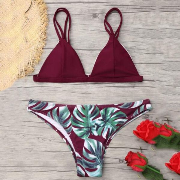 swimwear women bikini set print leaves push up padded swimsuit low waist bathing beachwear bikini swimsuit 2020, White;black
swimwear women bikini set print leaves push up padded swimsuit low waist bathing beachwear bikini swimsuit 2020, White;black