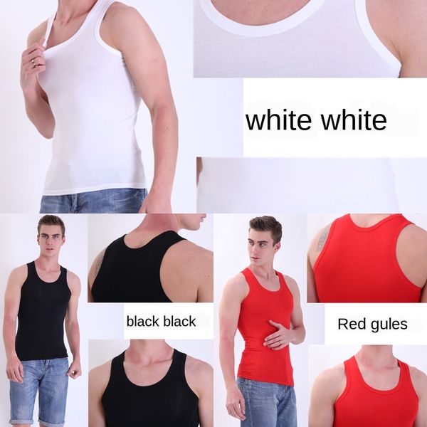 men' stretch tight modal solid color sports men' vest vest summer slim fit bodybuilding base shirt, White;black
men' stretch tight modal solid color sports men' vest vest summer slim fit bodybuilding base shirt, White;black