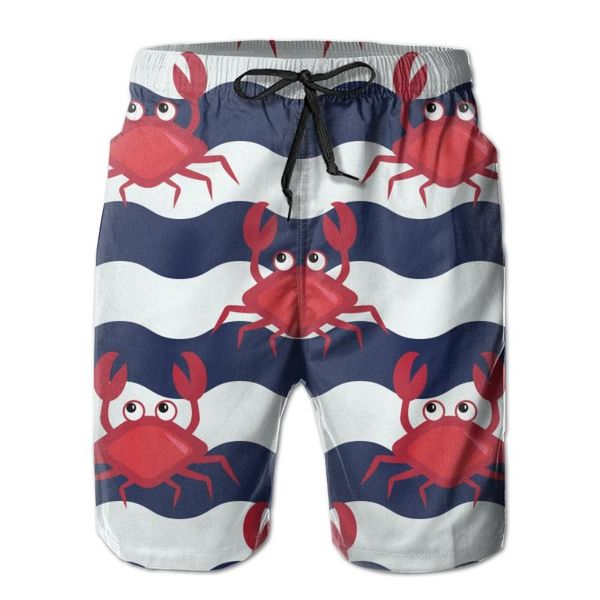 men's shorts men beach quick-drying swimming trunks crabs and striped swimwear swimsuit beachwear bathing, White;black
men's shorts men beach quick-drying swimming trunks crabs and striped swimwear swimsuit beachwear bathing, White;black