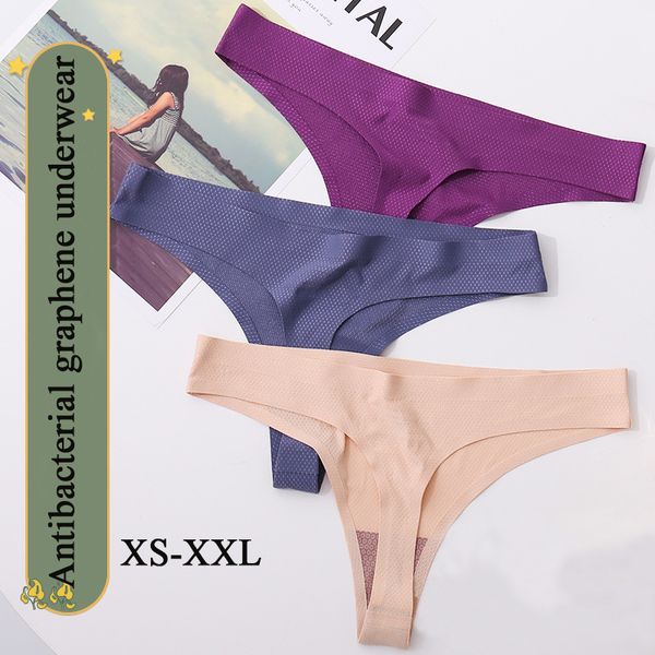 women's panties 3 pecs seamless string femme women graphene ladies low wrist t-back thongs lingerie panty cuecas femininas xs-xxl, Black;pink
women's panties 3 pecs seamless string femme women graphene ladies low wrist t-back thongs lingerie panty cuecas femininas xs-xxl, Black;pink