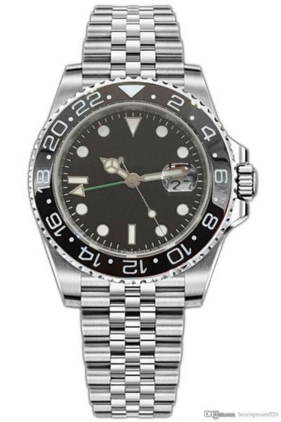 b143the master design luxury mens watches, gmt, black ceramic ring, stainless steel case, black chassis, folding buckle, Slivery;brown
b143the master design luxury mens watches, gmt, black ceramic ring, stainless steel case, black chassis, folding buckle, Slivery;brown