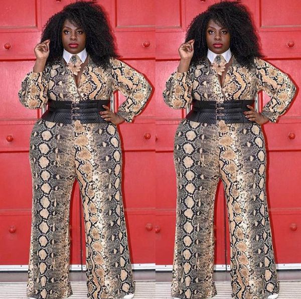 new women's fashion casual v-neck snake pattern printing large size fat digital digital women's jumpsuit lz-754, Black
new women's fashion casual v-neck snake pattern printing large size fat digital digital women's jumpsuit lz-754, Black
