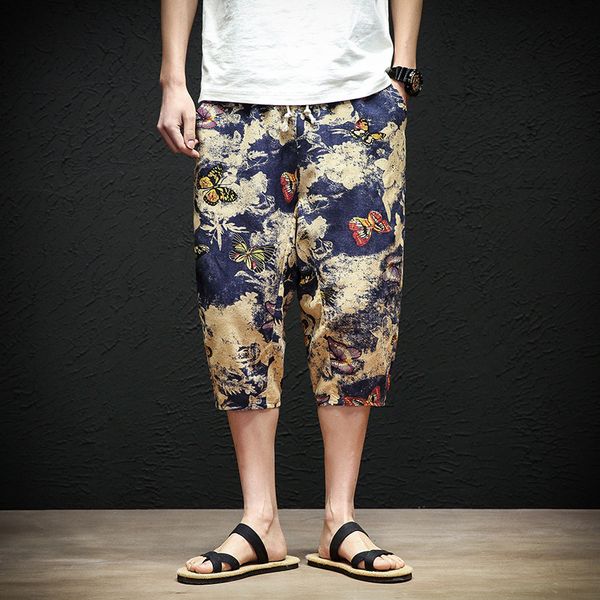 2020 summer chinese-style cotton linen printed cropped trousers plus-sized menswear loose pants fashion lace-up harem pants men, White;black
2020 summer chinese-style cotton linen printed cropped trousers plus-sized menswear loose pants fashion lace-up harem pants men, White;black