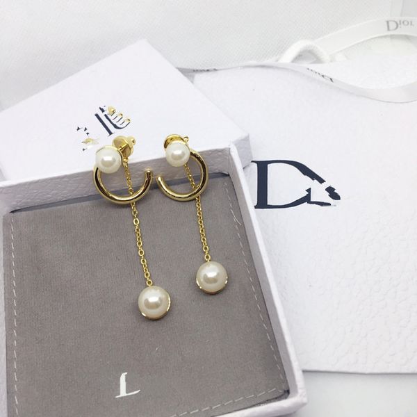 d family tassel pearl earring 925 silver needle female earring accessory anti-allergy high version, White
d family tassel pearl earring 925 silver needle female earring accessory anti-allergy high version, White