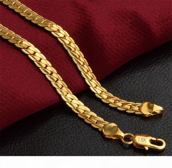 e luxury 5mm 20inch womens jewelry 18k gold plated chain necklace for men women chains necklaces gifts, Silver
e luxury 5mm 20inch womens jewelry 18k gold plated chain necklace for men women chains necklaces gifts, Silver