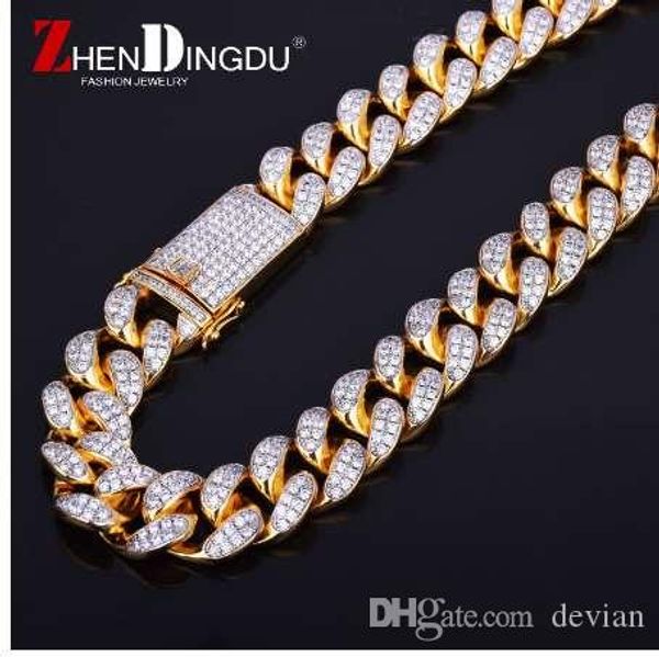 finish men's 20mm heavy iced out zircon miami cuban link necklace choker bling bling hip hop jewelry gold silver chain
finish men's 20mm heavy iced out zircon miami cuban link necklace choker bling bling hip hop jewelry gold silver chain