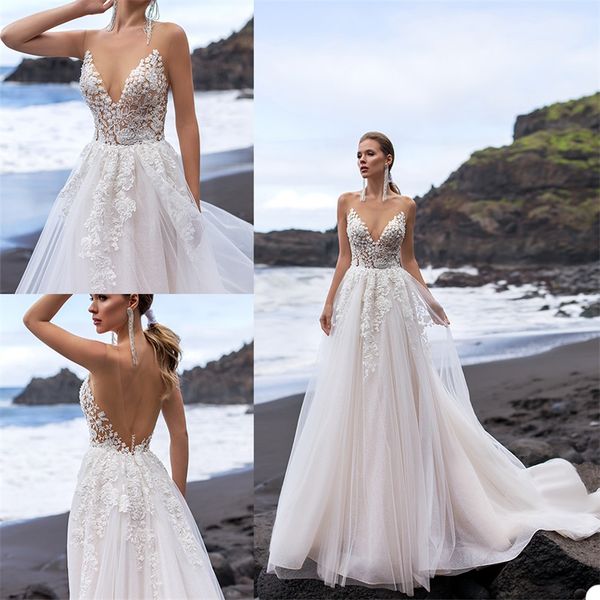 boho wedding dresses beach jewel neck sheer appliqued lace ruched tulle bridal gown sleeveless backless sweep train bridal dress, White
boho wedding dresses beach jewel neck sheer appliqued lace ruched tulle bridal gown sleeveless backless sweep train bridal dress, White