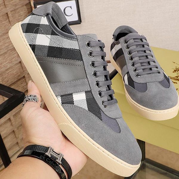 vintage check and leather sneakers luxury mens shoes fashion classic shoes plus size low casual breathable men shoes scarpe da uomo, Black
vintage check and leather sneakers luxury mens shoes fashion classic shoes plus size low casual breathable men shoes scarpe da uomo, Black