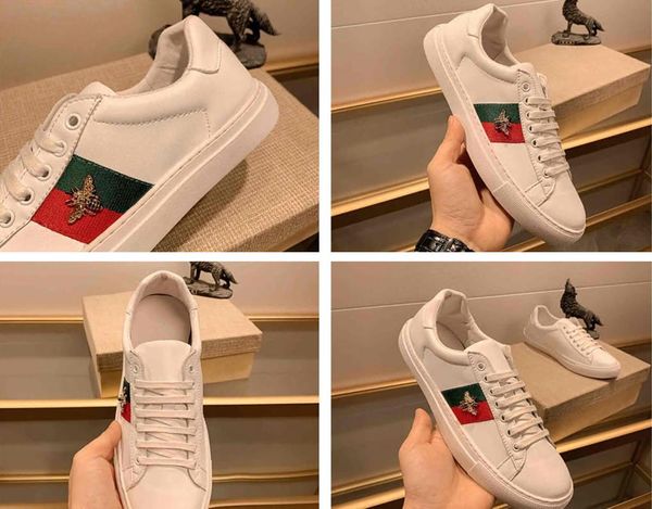 bees embroidered shoes mens womens ace genuine leather sneakers white casual shoes new gift, Black
bees embroidered shoes mens womens ace genuine leather sneakers white casual shoes new gift, Black