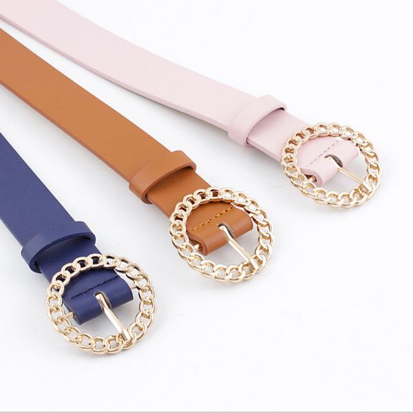 female side buckle jeans wild belts round circle pin buckles belt for women fashion simple, Black;brown
female side buckle jeans wild belts round circle pin buckles belt for women fashion simple, Black;brown