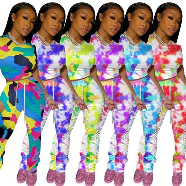 женщины tracksuit камуфляж цвета tie dye пуловер tshirt crop top ruched штаны экипировка короткие футболки плиссированные брюки моды костюм, White
женщины tracksuit камуфляж цвета tie dye пуловер tshirt crop top ruched штаны экипировка короткие футболки плиссированные брюки моды костюм, White