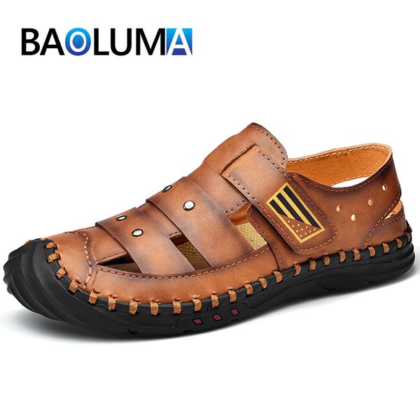 new men's summer sandals handwork leather mens shoes breathable design men beach shoes outdoor men sandals zapatos de hombre, Black
new men's summer sandals handwork leather mens shoes breathable design men beach shoes outdoor men sandals zapatos de hombre, Black