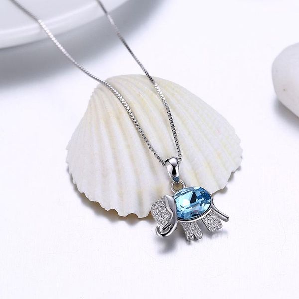 fashion-white cute elephant pendants necklaces 45cm zircon sterling silver s925 necklaces for women lucky gift jewelry
fashion-white cute elephant pendants necklaces 45cm zircon sterling silver s925 necklaces for women lucky gift jewelry