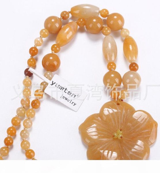 new fine jade jewelry pretty yellow jade pendant necklace carved rose flower, Silver
new fine jade jewelry pretty yellow jade pendant necklace carved rose flower, Silver