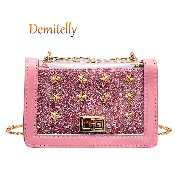 fashion transparent women's handbags new shiny five-pointed star one-shoulder messenger bag luxury ladies chain tote bag wallet
fashion transparent women's handbags new shiny five-pointed star one-shoulder messenger bag luxury ladies chain tote bag wallet