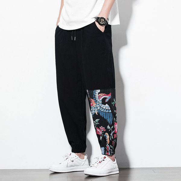 print pants japanese kimono traditional haori pants asian costume beach casual loose long japan style men kimono yukata, Black
print pants japanese kimono traditional haori pants asian costume beach casual loose long japan style men kimono yukata, Black