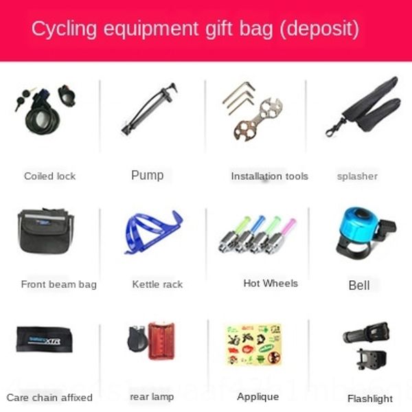 mountain bike riding equipment practical gift package deposit (coupons or red envelopes are bicycle bicycle not allowed to be used, Silver
mountain bike riding equipment practical gift package deposit (coupons or red envelopes are bicycle bicycle not allowed to be used, Silver
