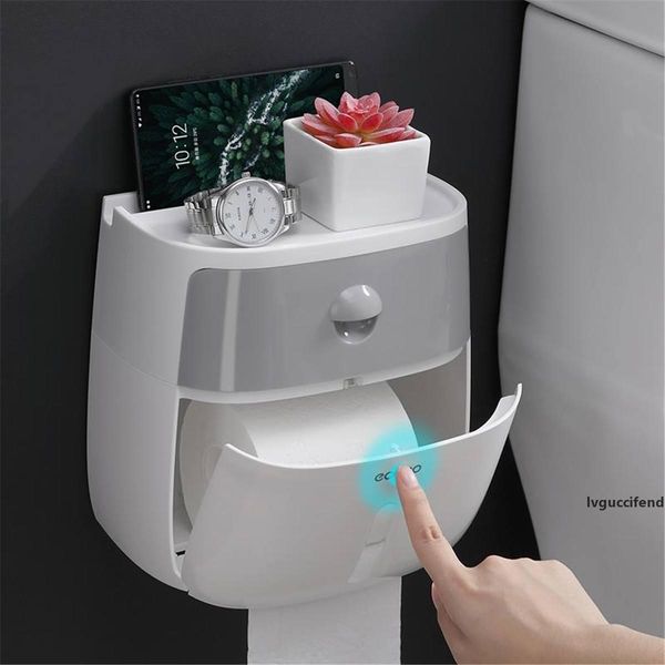 waterproof toilet paper holder shelf wall mount toilet paper tray roll paper tube storage box creative tray tissue box for home t200425 
waterproof toilet paper holder shelf wall mount toilet paper tray roll paper tube storage box creative tray tissue box for home t200425