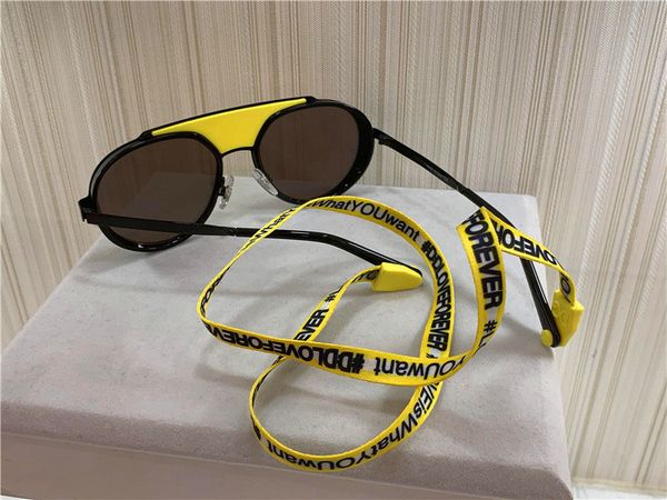 new fashion designer sunglasses 2210 round retro frame with rope color coated lens avant-garde pop style uv400 lens protection, White;black
new fashion designer sunglasses 2210 round retro frame with rope color coated lens avant-garde pop style uv400 lens protection, White;black