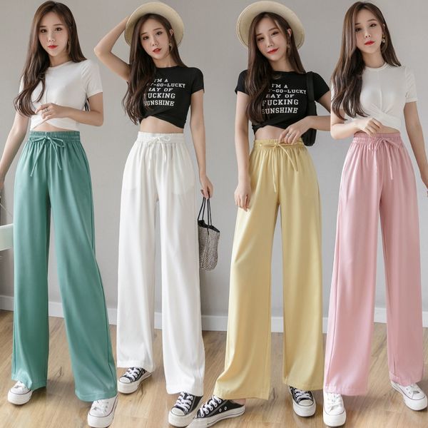 2020 cloud mop wide leg women's long vertical wide leg high waist loose straight pants casual all-match mop pants for women, Blue
2020 cloud mop wide leg women's long vertical wide leg high waist loose straight pants casual all-match mop pants for women, Blue