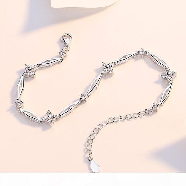 925 silver clover sterling silver bracelet female korean-style selling valentines day birthday gift bracelet wholesale, Golden;silver
925 silver clover sterling silver bracelet female korean-style selling valentines day birthday gift bracelet wholesale, Golden;silver