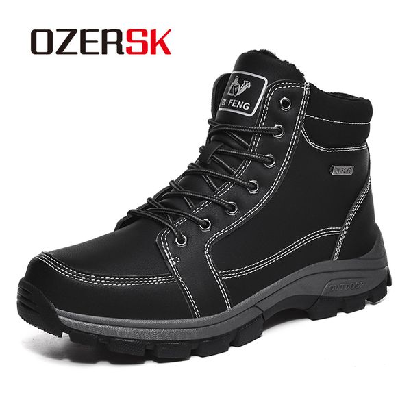 ozersk autumn winter men boots winter man shoes ankle boots men snow keep warm footwear lace-up casual trendy, Black
ozersk autumn winter men boots winter man shoes ankle boots men snow keep warm footwear lace-up casual trendy, Black