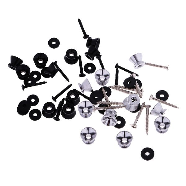 8 sets / 80 pieces black \\ u0026 silver acoustic guitar round belt locks straplocks diy, Black;brown
8 sets / 80 pieces black \\ u0026 silver acoustic guitar round belt locks straplocks diy, Black;brown
