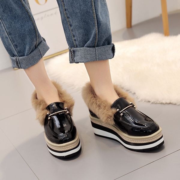 creepers платформы обувь плюш меха brogue квартиры металлические пряжки полосатый нижней норка волосы пушистые мокасины круглый носок всколь, Black
creepers платформы обувь плюш меха brogue квартиры металлические пряжки полосатый нижней норка волосы пушистые мокасины круглый носок всколь, Black