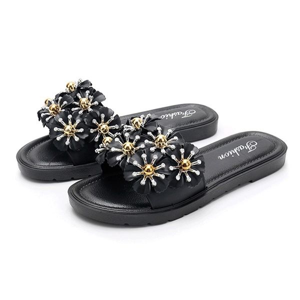 casual beach women slippers sandals 2020 string bead flowers flat shoes women summer sweet basic slippers, Black
casual beach women slippers sandals 2020 string bead flowers flat shoes women summer sweet basic slippers, Black