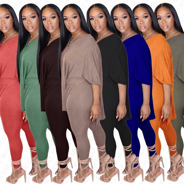 2020 лето женщины split top tee tracksuit короткий рукав + leeggings брюки двухсекционный одежда костюм solid colors club party костюмы d780, White
2020 лето женщины split top tee tracksuit короткий рукав + leeggings брюки двухсекционный одежда костюм solid colors club party костюмы d780, White