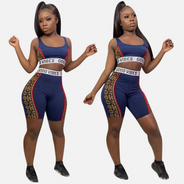 h8875 independent station print casual vest shorts two-piece one-piece hair, Gray 
h8875 independent station print casual vest shorts two-piece one-piece hair, Gray