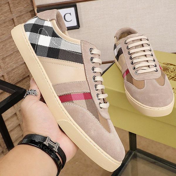 vintage check and leather sneakers sports men shoes comfortable luxury shoes plus size casual lace -up men shoes drop ship, Black
vintage check and leather sneakers sports men shoes comfortable luxury shoes plus size casual lace -up men shoes drop ship, Black