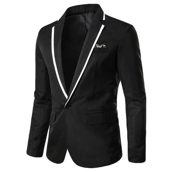 men's stylish casual solid blazer business wedding party outwear elegance coat suit business wedding party prom sep 3, White;black
men's stylish casual solid blazer business wedding party outwear elegance coat suit business wedding party prom sep 3, White;black