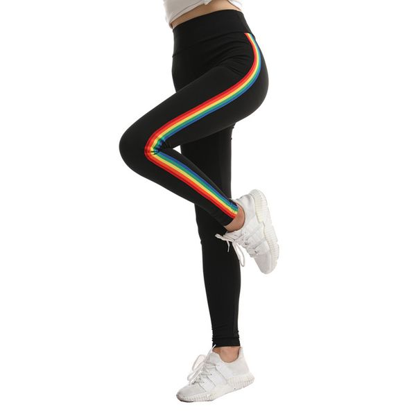 workout leggings women rainbow trim leggins gothic fitness legging mujer legins high waist activewear american original order, Black
workout leggings women rainbow trim leggins gothic fitness legging mujer legins high waist activewear american original order, Black