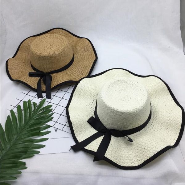 summer korean style butterfly straw straw-woven sweet bow wave curling big brim cap beach hat korean style fashionable straw hat, Blue;gray
summer korean style butterfly straw straw-woven sweet bow wave curling big brim cap beach hat korean style fashionable straw hat, Blue;gray