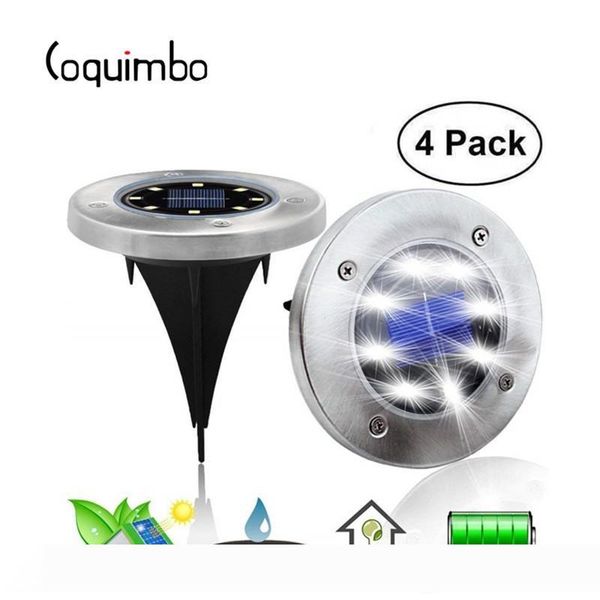 4pcs solar lawn lamp stainless steel ground disk lights outdoor 8 leds garden pathway underground solar in-ground lights
4pcs solar lawn lamp stainless steel ground disk lights outdoor 8 leds garden pathway underground solar in-ground lights