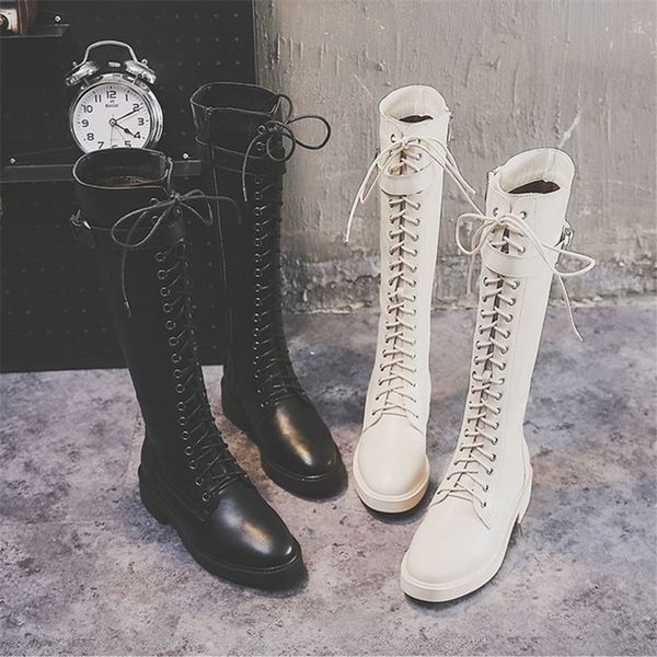 кожа шнуровка с handsome бисквит tall boots толстые подошвы knight boots осень и зима стиль casual versatile, Black
кожа шнуровка с handsome бисквит tall boots толстые подошвы knight boots осень и зима стиль casual versatile, Black