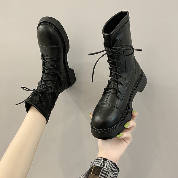 lolita boots booties woman 2020 low heel brand women's shoes round toe mid-calf fashion ladies mid calf summer rock rubber, Black
lolita boots booties woman 2020 low heel brand women's shoes round toe mid-calf fashion ladies mid calf summer rock rubber, Black