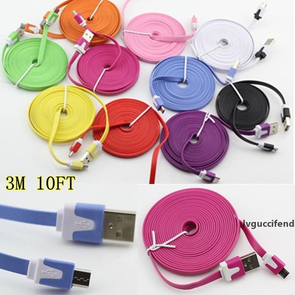 3m 10ft micro usb cable for samsung galaxy s4 s3 note2 n7100 , htc, bbz10 data sync charging cord 10 colors 100pcs/lot
3m 10ft micro usb cable for samsung galaxy s4 s3 note2 n7100 , htc, bbz10 data sync charging cord 10 colors 100pcs/lot