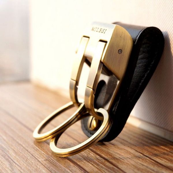 milesi - brand new gift men keychain belt clip pull key chain double rings for men car key holder novelty trinket, Silver
milesi - brand new gift men keychain belt clip pull key chain double rings for men car key holder novelty trinket, Silver
